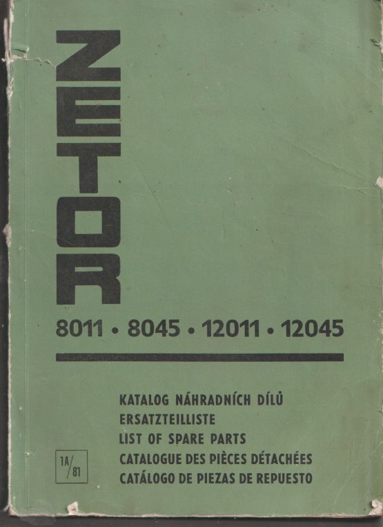 Zetor 8011 8045 12011 12045 Parts Catalogue (image for) Zetor 8011 8045 12011 12045 Parts Catalogue